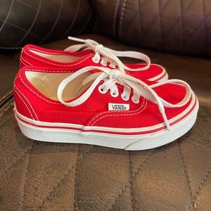 Girls Red Vans